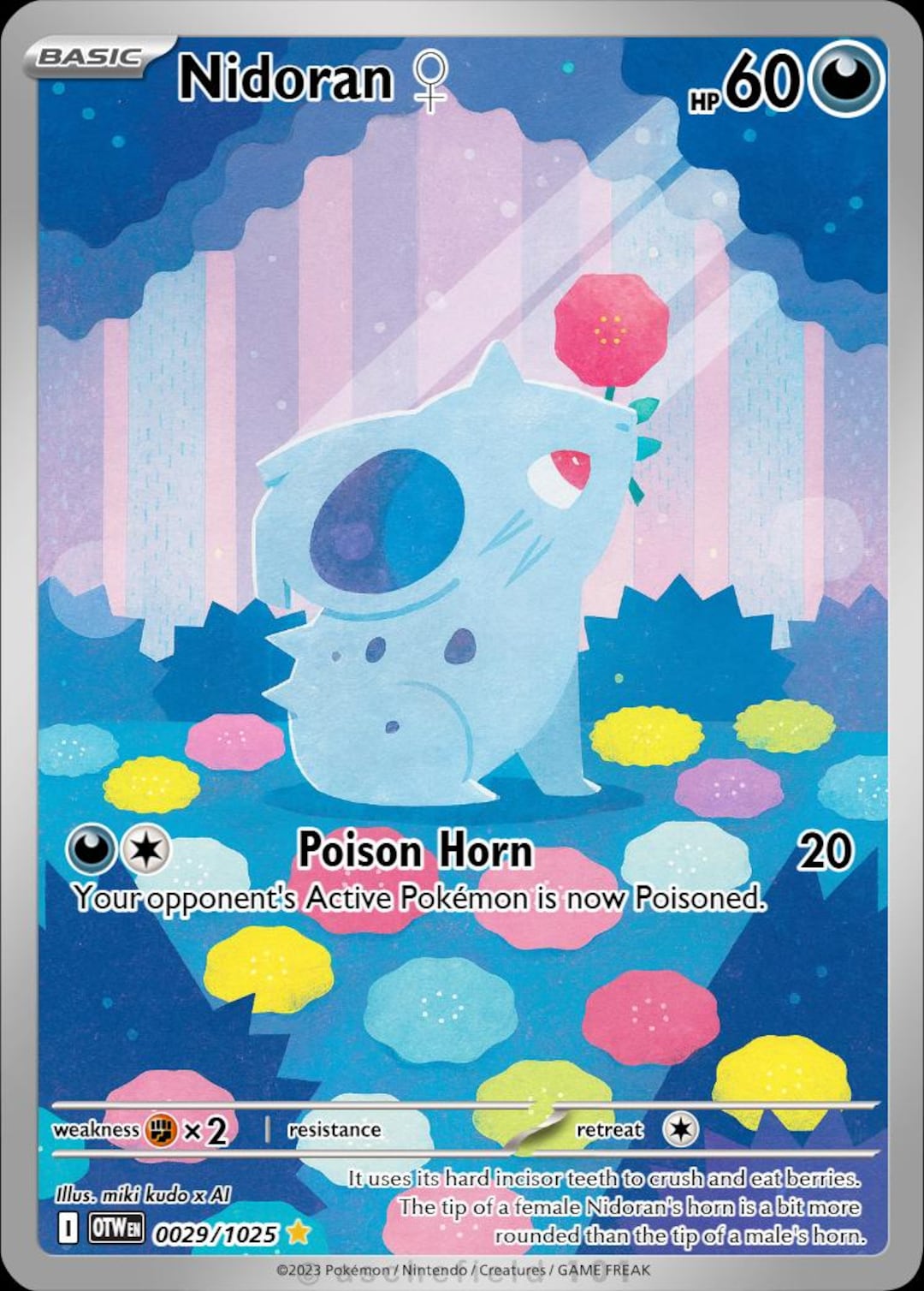 Nidoran Full Art - Etsy