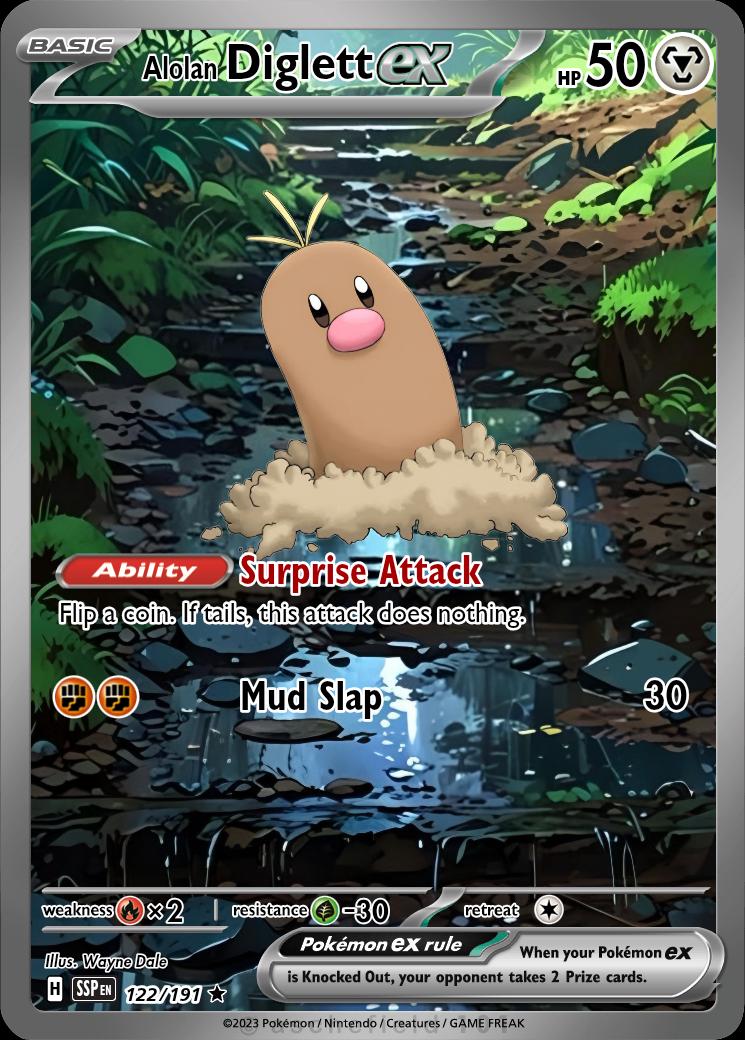 Alolan Diglett EX Full Art - Etsy