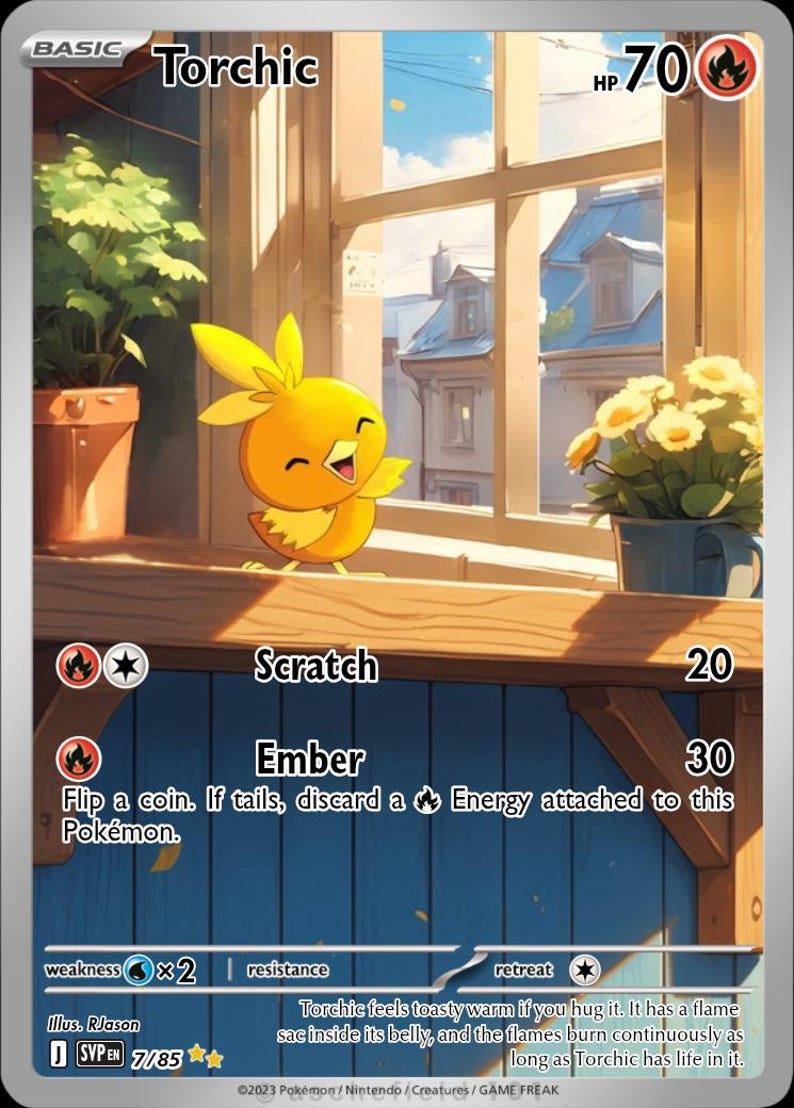 Torchic Full Art - Etsy