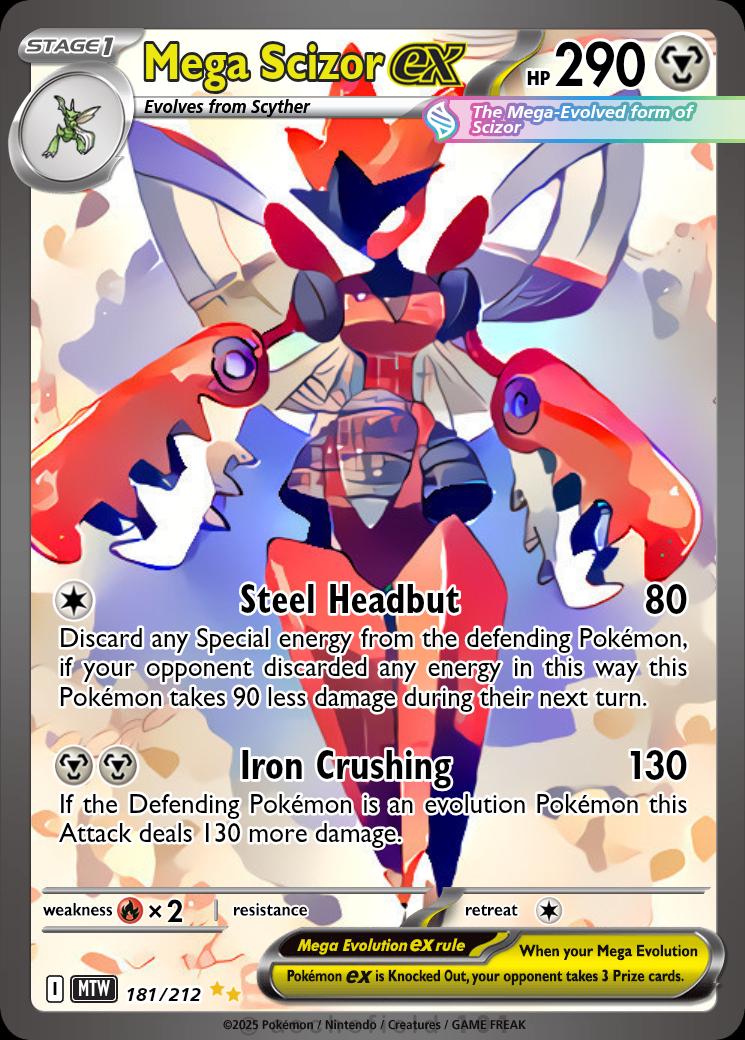 most cheap pokemon card Amazon.com: Pokemon – Scizor ex 195/162 main image 0