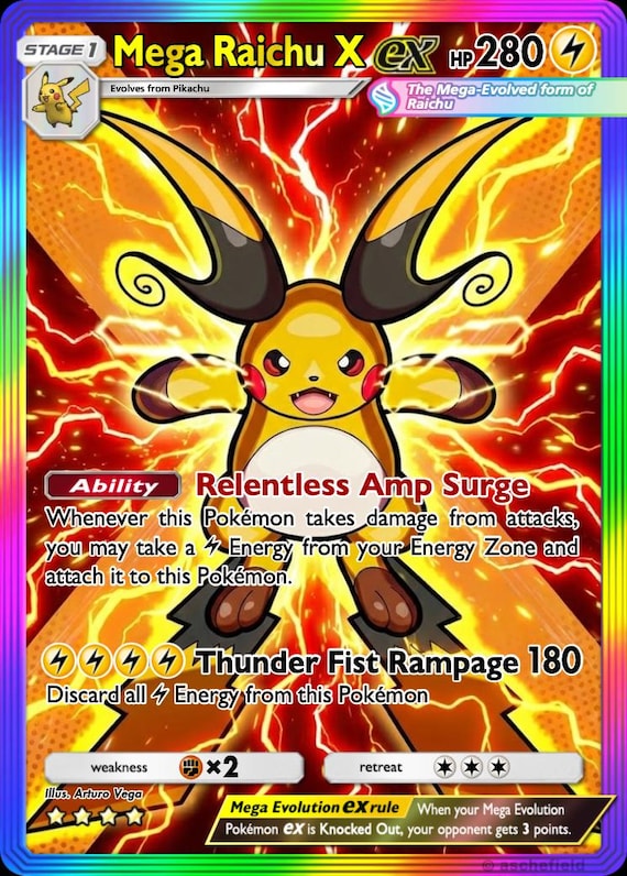Mega Raichu Ex - Etsy
