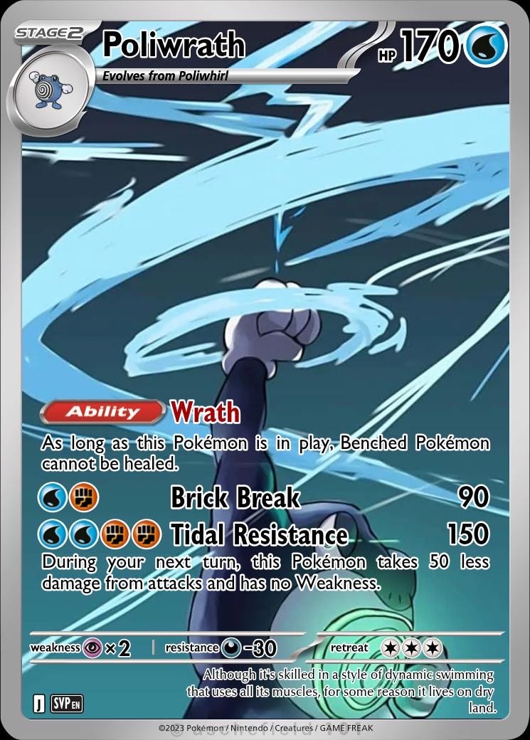 Poliwrath Card - Etsy