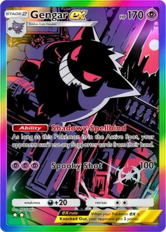 Gengar Ex Full Art - Etsy
