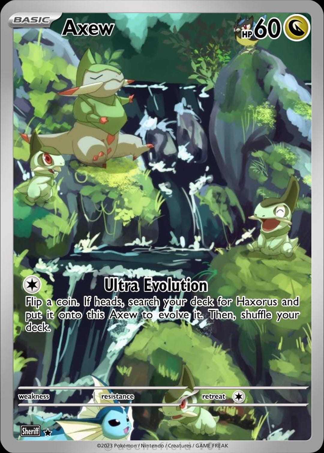 Axew Full Art - Etsy