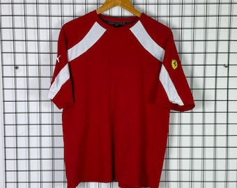 Ferrari T-shirt Racing F1 Puma Röd Vintage 2000-tal