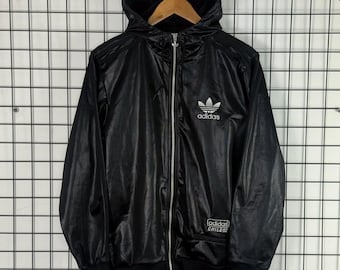 Adidas Chille 62' Vintage 90-tals träningsjacka svart