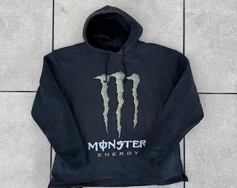 Monster Energy Vintage 90-tals svart tröja