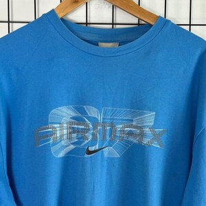 Nike Vintage 90s Air Max Logo T-shirt Blå bild 4