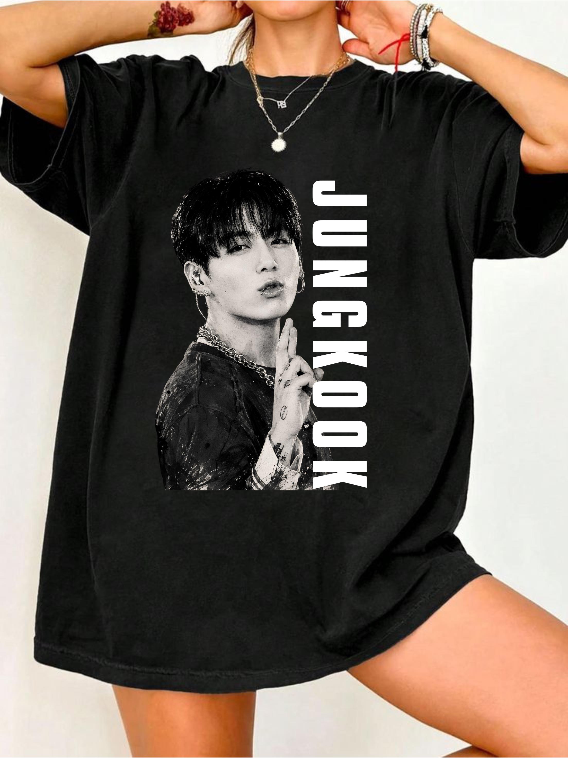 Jungkook Black Shirt - Etsy