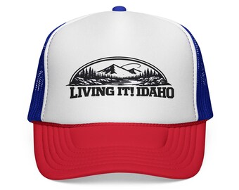 Living It Idaho truckerpet | Patch berglandschap