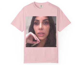 Kim K smoking T-shirt funny meme