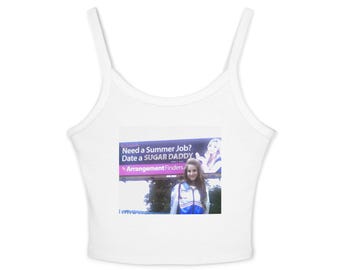 Need a Summer Job? Date a Sugar Daddy Lana Del Rey Tank Top