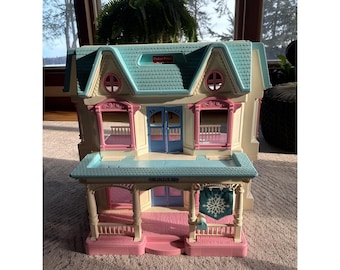 Fisher Price Loving Family 1993 Dollhouse 4600/ 4605 Made In USA EUC Expansion