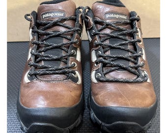 Patagonia Men US 10 Drifter Gore-Tex Brindle Brown Hike Camp Trail Leather Shoes