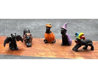Lemax Spooky Town | Halloween Cats Set of 5 | #12014