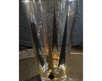 Vintage MCM Golden Peaks Anchor Hocking Glasses 5-1/2" Tall