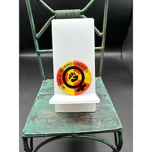 VTG 1978 Women Against Nukes Peace Anti-War Ecology Feminist Pinback Pin Button
