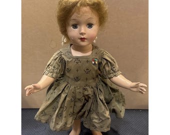 Vintage Amerikaans karakter SWEET SUE Walker-pop 15-1/2" hard plastic