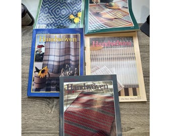 Lot Of 5 Vintage & Rare Handwoven Magazine Lot 1980's HTF