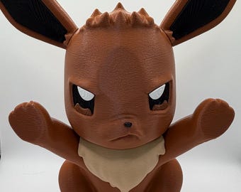 Eevee Pokémon Desk Decor – Anime Gift for Gamer –  Gaming Room Setup Decor – Window Display Figure