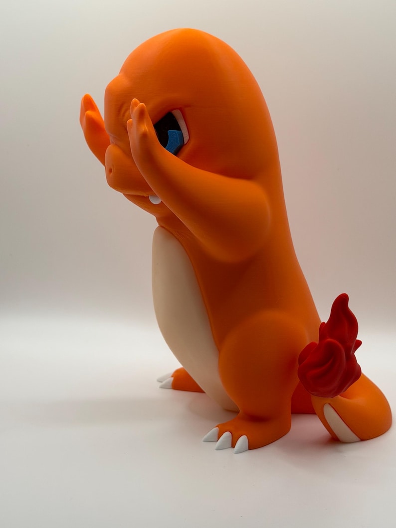Charmander Pokémon Desk Decor – Anime Gift for Gamer – Gaming Room Setup Decor – Window Display Figure bild 8