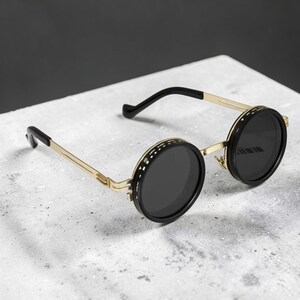 polarized round sunglasses, nd filter adjustable sunglasses, retro round sunglasses, punk style sunglasses, steampunk round glasses, uv400 outdoor sunglasses, gradient lens sunglasses, adjustable dimming sunglasses, fishing sunglasses polarized, anti glare sunglasses, circular frame sunglasses, unisex round shades, outdoor adventure sunglasses, vintage round eyewear, stylish polarized shades, retro fashion sunglasses, modern round sunglasses