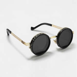 polarized round sunglasses, nd filter adjustable sunglasses, retro round sunglasses, punk style sunglasses, steampunk round glasses, uv400 outdoor sunglasses, gradient lens sunglasses, adjustable dimming sunglasses, fishing sunglasses polarized, anti glare sunglasses, circular frame sunglasses, unisex round shades, outdoor adventure sunglasses, vintage round eyewear, stylish polarized shades, retro fashion sunglasses, modern round sunglasses