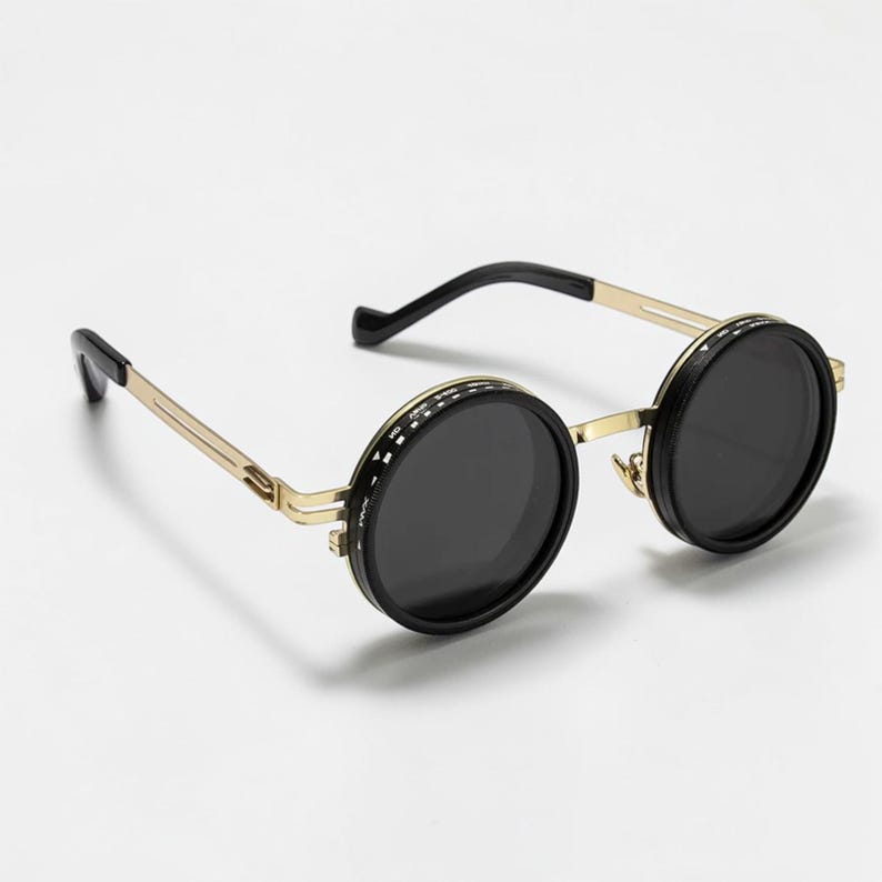 polarized round sunglasses, nd filter adjustable sunglasses, retro round sunglasses, punk style sunglasses, steampunk round glasses, uv400 outdoor sunglasses, gradient lens sunglasses, adjustable dimming sunglasses, fishing sunglasses polarized, anti glare sunglasses, circular frame sunglasses, unisex round shades, outdoor adventure sunglasses, vintage round eyewear, stylish polarized shades, retro fashion sunglasses, modern round sunglasses