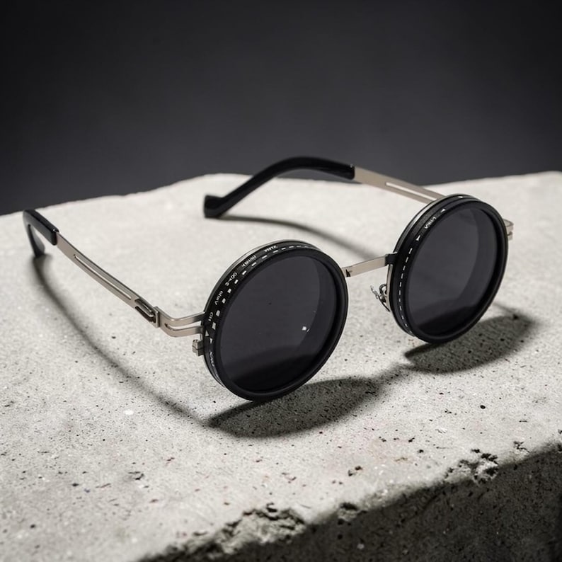 polarized round sunglasses, nd filter adjustable sunglasses, retro round sunglasses, punk style sunglasses, steampunk round glasses, uv400 outdoor sunglasses, gradient lens sunglasses, adjustable dimming sunglasses, fishing sunglasses polarized, anti glare sunglasses, circular frame sunglasses, unisex round shades, outdoor adventure sunglasses, vintage round eyewear, stylish polarized shades, retro fashion sunglasses, modern round sunglasses