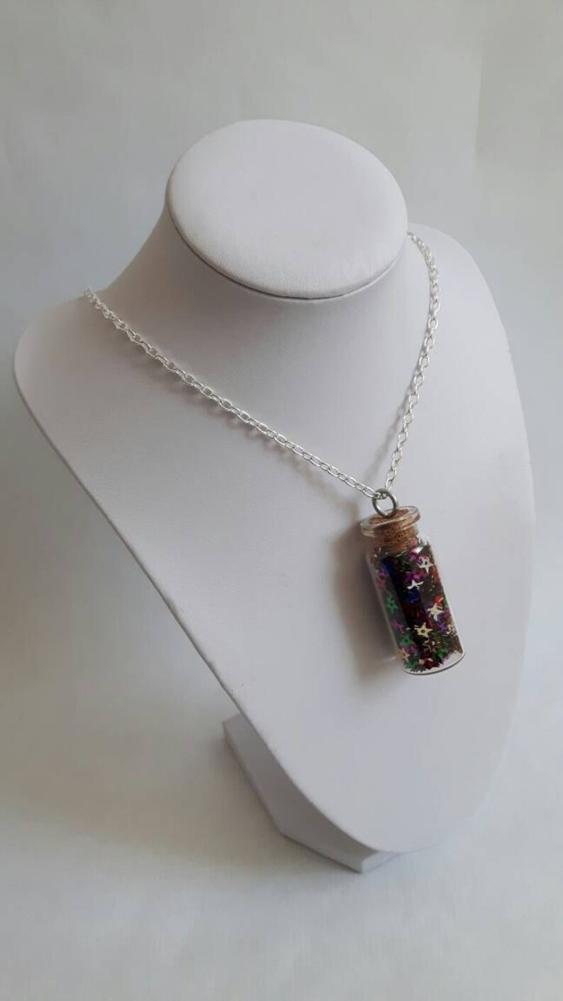 Jar of stars necklace mini jar necklace mini jar pendant Etsy
