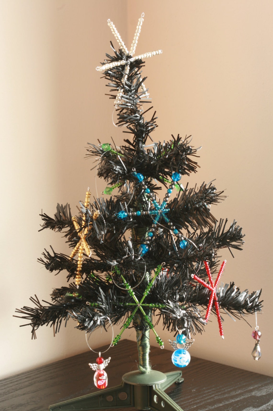 Star Christmas Tree Decoration Sparkly Christmas Tree Etsy