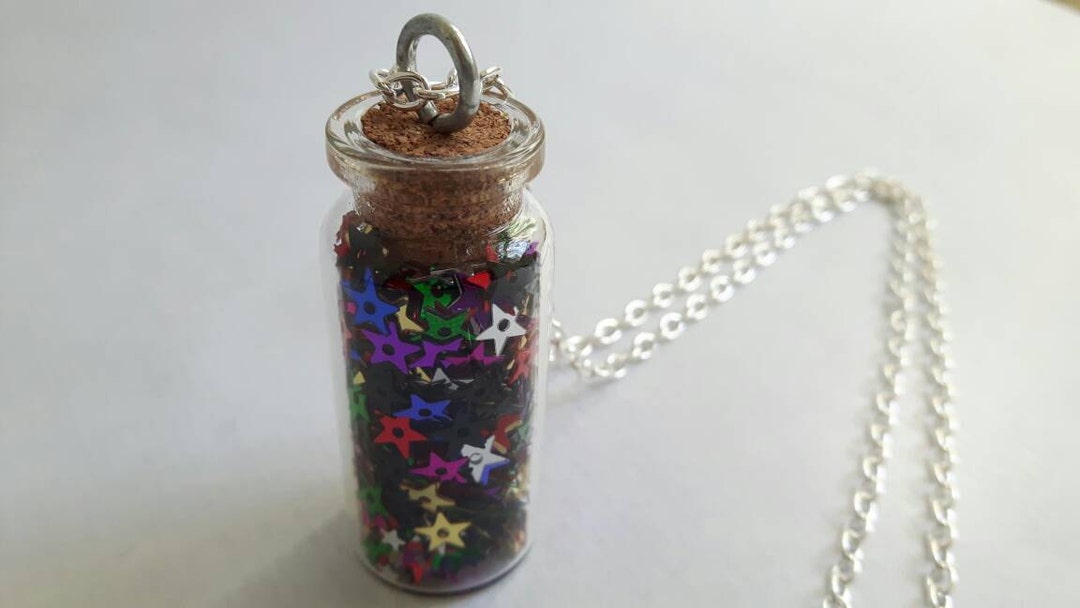 Jar of Stars Necklace Mini Jar Necklace Mini Jar Pendant Etsy
