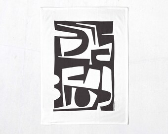 Premium Kitchen Towel - Modern Form No.1 - Screen-Printed