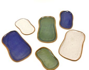 Treme - Hand-formed Stoneware Dish - Handmade, Housewarming Gift, Ceramic Dish, Trinket Dish, Ring Dish