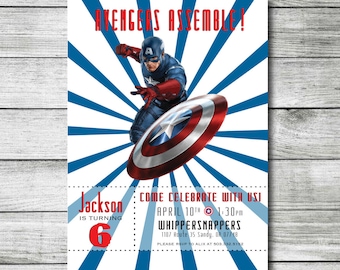 Biglietto Auguri Capitan America Da Stampare - Foto 2