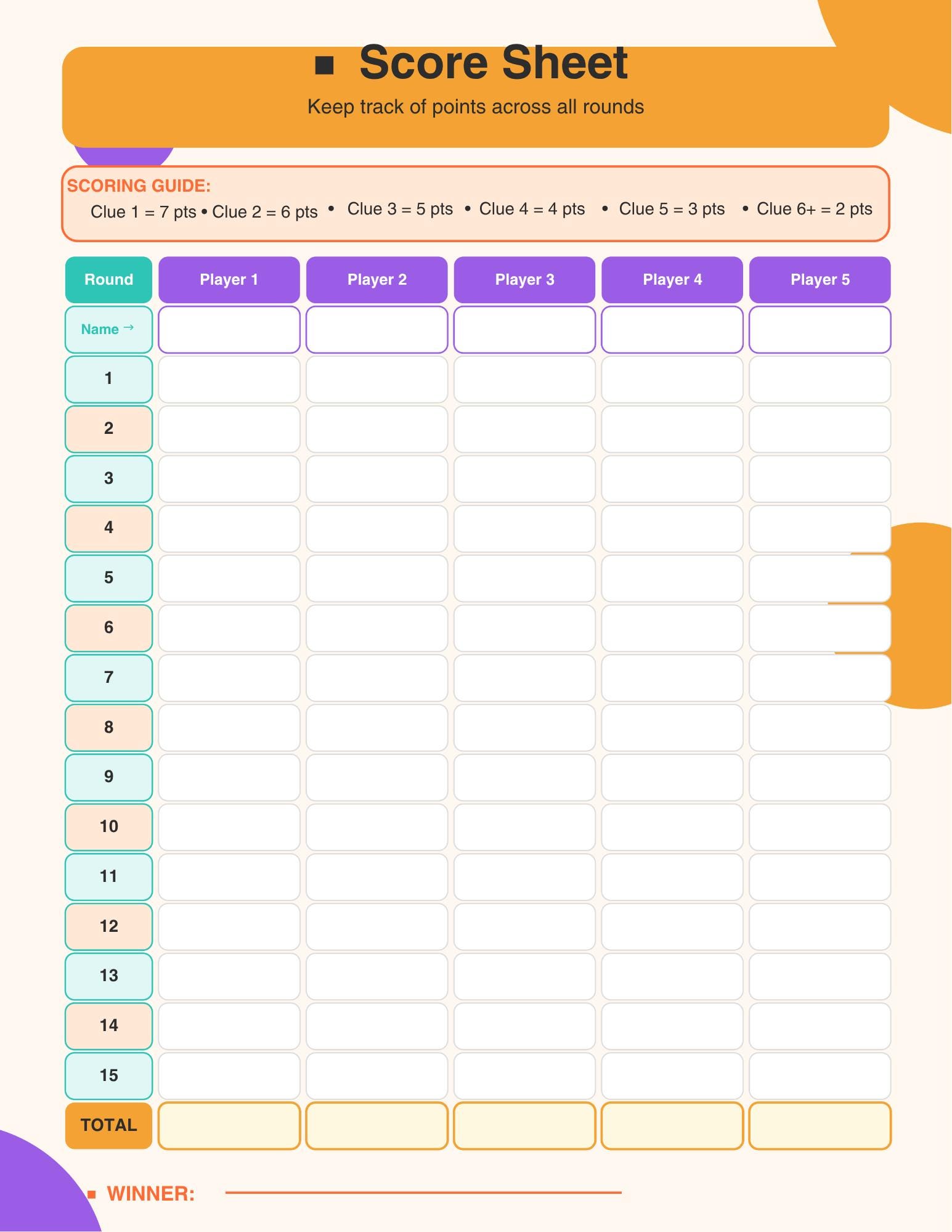 Guessing Notes Worksheet.pdf Who Am I Guessing Game Printable | Fun Family Game Night Activity ...
