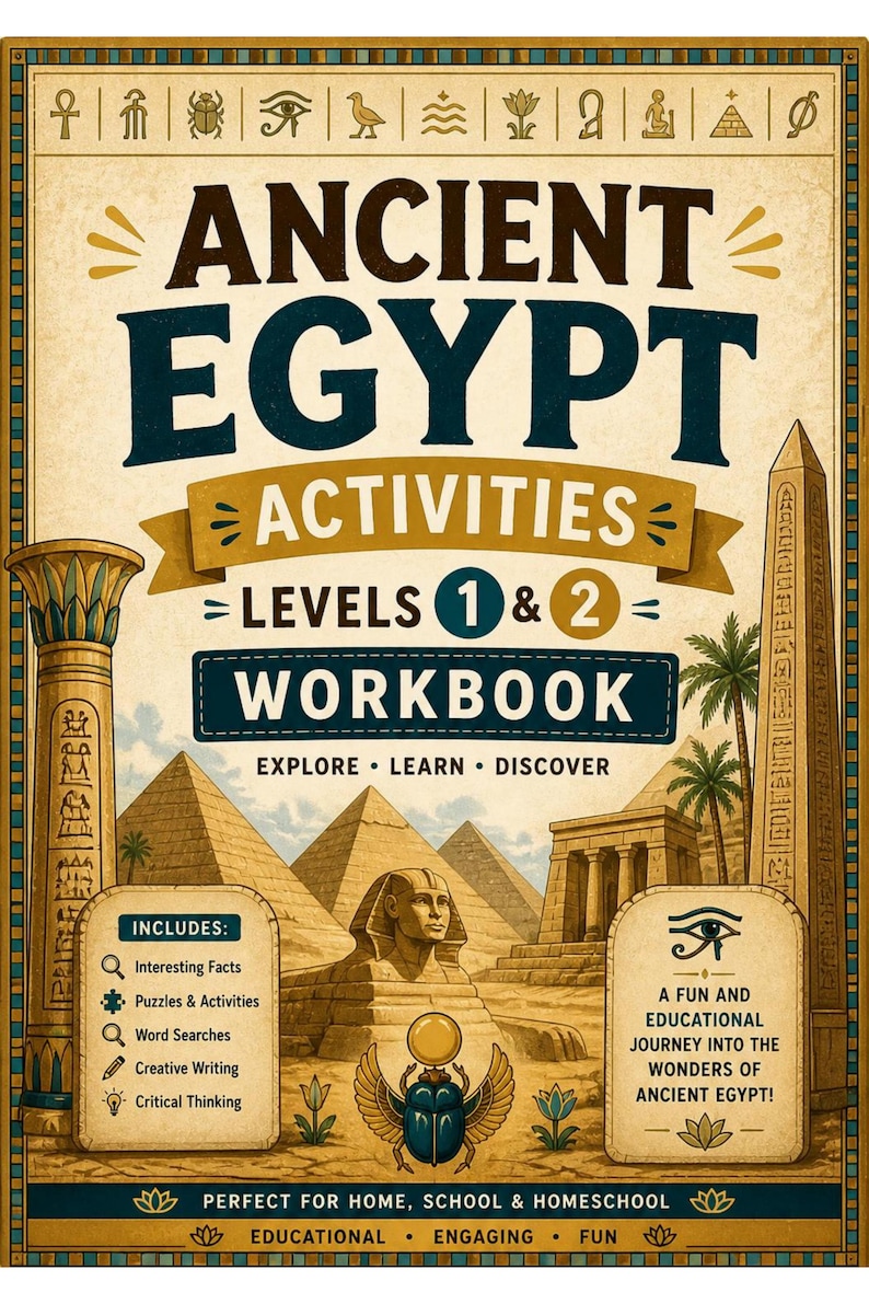 Ancient Egypt History |activities Workbook Bundle| Screen-free Time ...