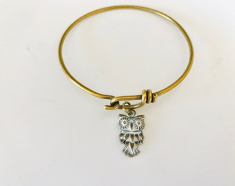 Owl bracelet, owl jewelry, boho chic
