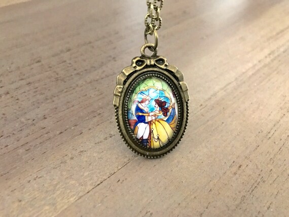 Disney Necklace and Ring Set - Belle & Chip - Beauty & the Beast