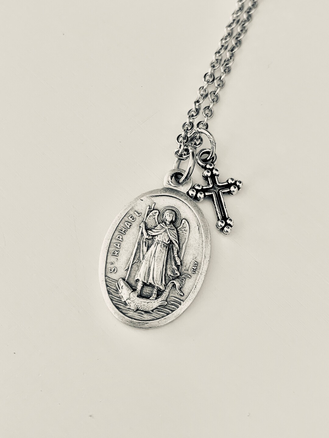 St. Raphael Archangel Necklace, Patron Saint is Medical Workers, Nurses ...
