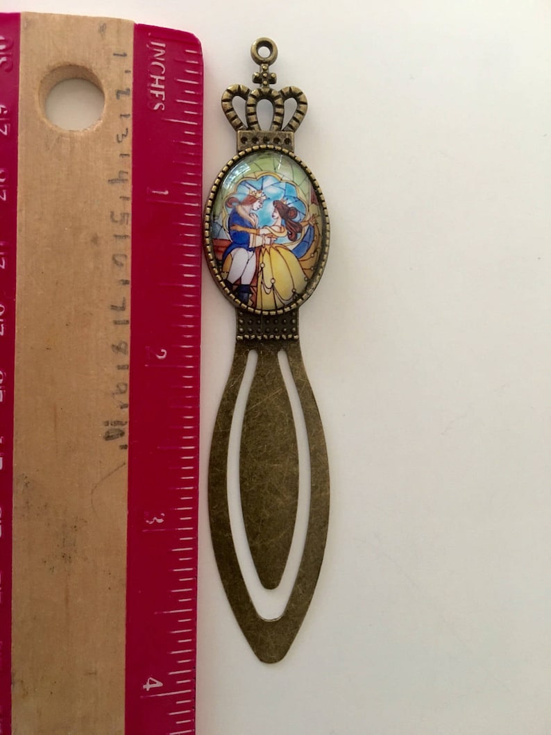 Beauty and the Beast bookmark, Princess Belle bookmark, literary gift image 5