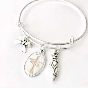 Ballet Charm Bracelet, dance Jewelry, recital gift