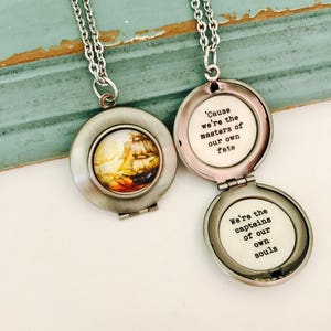 Ship Locket, We're the Masters of our own fate, we're the Captains of our own souls, lust for life, necklace, Lana del Rey image 2