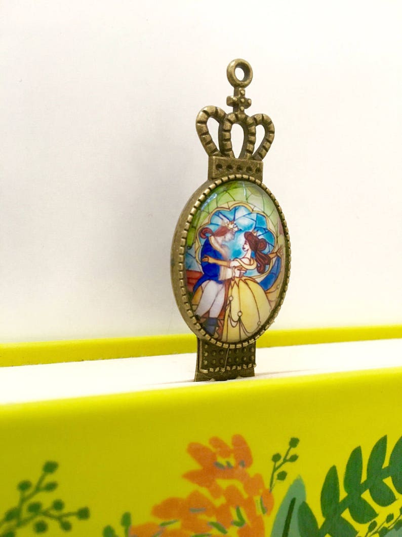 Beauty and the Beast bookmark, Princess Belle bookmark, literary gift image 2