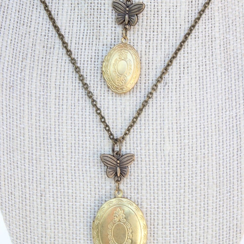 Mother and Daughter Matching Lockets Vintage Lockets With Etsy