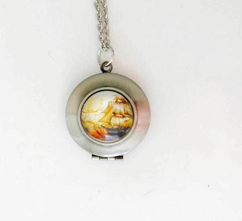Ship Locket, We're the Masters of our own fate, we're the Captains of our own souls, lust for life, necklace, Lana del Rey image 3