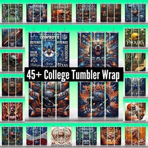 College Tumbler Wrap Bundle: University Sublimation Designs (Digital Download)
