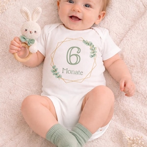 Parches termoadhesivos para bebés de 1 a 12 meses para niños | Números de meses para body de bebé | Parches termoadhesivos para bebés | Parches mensuales para bebés | Descarga digital