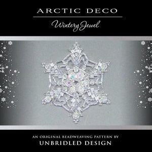 Arctic Deco Beaded Snowflake pdf pattern