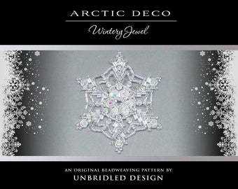 Arctic Deco Beaded Snowflake pdf pattern